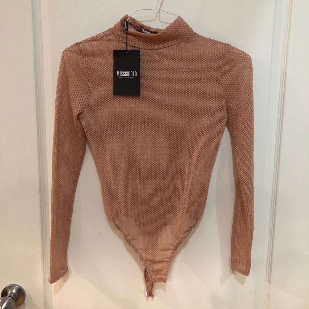 Missguided long sleeve mesh bodysuit